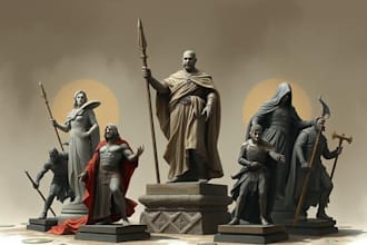 paint your figures, statues, dnd, and 40k miniatures