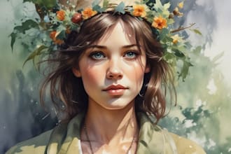 paint watercolor illustration and watercolor art