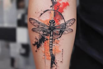 create custom logo old school traditional tattoo design