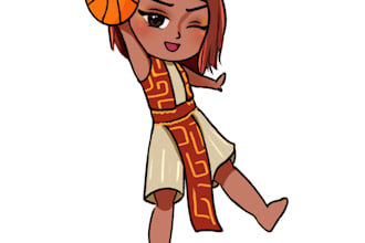 do a digital art commission in cute chibi type art style