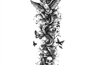 create old school or traditional tattoo style design