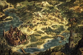 design medieval fantasy and sci fi maps