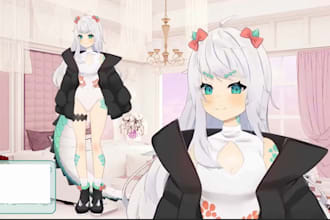 draw and rig live2d model, live2d vtuber rigging, 2d rigging, vtuber commission,