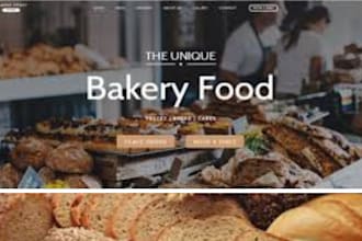 design lucrative bread shopify cake pastries store cookies bakery website