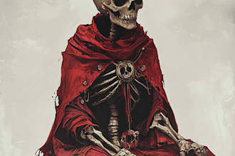 awesome artwork for dark art, horror character illustration