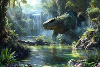 make a environment art and backgrounds for your ideas