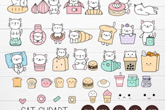 draw kawaii doodles, kawaii logo illustrations stickers mascot and chibi art