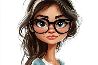 draw a funny caricature with my style