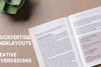 design your professional book layout and cover designs