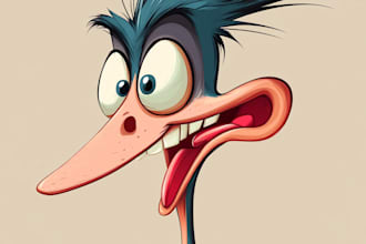 create cartoon character illustration
