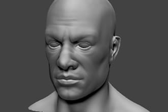 sculpt any 3d models for 3d printing in zbrush and blender