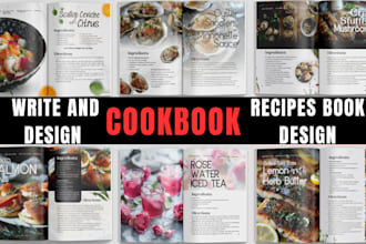 write cookbook recipe book, cookbook design and formatting as cookbook writer