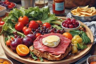 do food and drink illustration