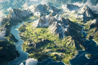 create a fantasy map for you