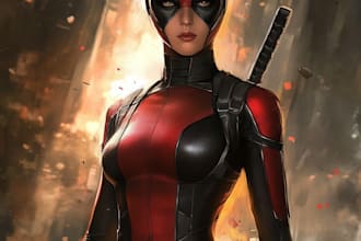 create concept art superhero character design for comics