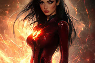 create your fantasy science fiction superhero character