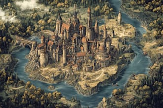 create a fantasy map for you