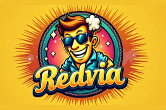 do awesome beer cartoon groovy mascot logo design