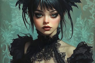 make horror fantasy style