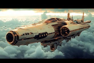 draw you sci fi and spaceship design