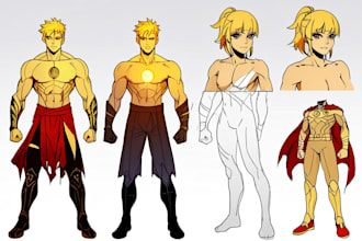 draw your favorite character from comics, anime or videogame