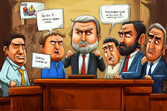 do political cartoon or funny cartoon design