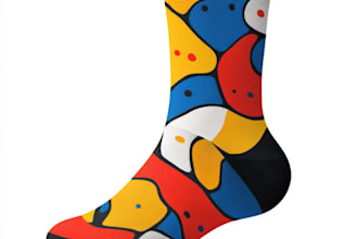 do sublimation all type of unique socks design and pattern