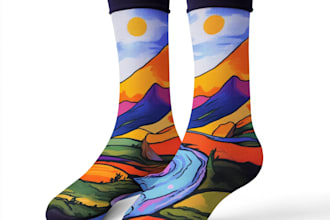 make a unique socks design for your brand
