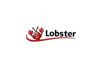 do lobster simple mascot logo design
