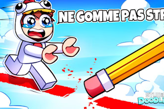 do a professional roblox thumbnail roblox gfx icon minecraft thumbnail for you