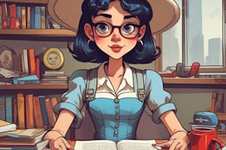 make vintage cartoon and character design in pop art style