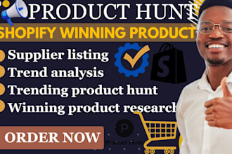 do dropshipping product research source listing product hunt for shopify stores