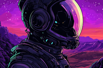 do concept art illustration and science fiction city