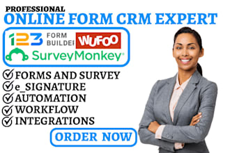 do 123 form builder form wufoo ninja online form surveymonkey zapier integration