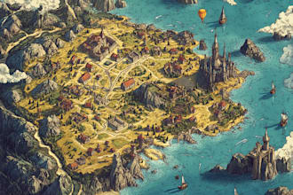 design 2d fantasy dnd map, battle map inkarnate