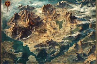 design vector maps, event maps, fantasy festival maps