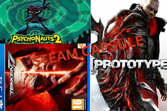 do steam capsule game poster art game banner marketing game ui steam artwork