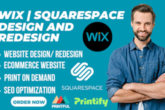 design redesign wix squarespace ecommerce booking landing page website seo