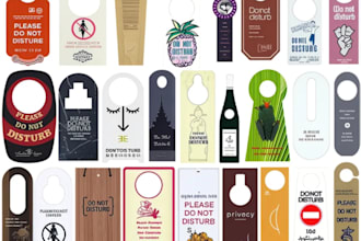 design custom door hangers for events clubs brands or businesses