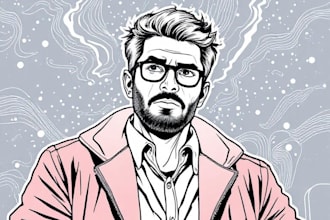 do lineart illustrations in high quality