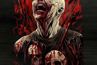 make metal, punk, hardcore, horror tshirt designs