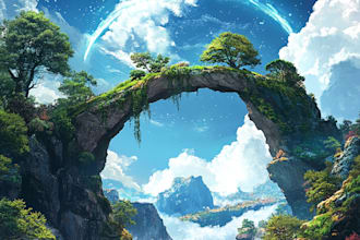 paint detailed, fantasy landscape, character art