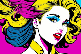 turn your portrait into 80s pop art comic roy lichtenstein style