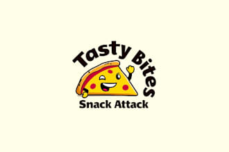 do awesome junk food character mascot logo design