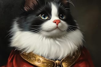 create a unique disney pet portrait
