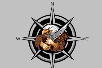 design a professional compass logo for your company