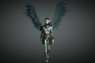 cgi 3d sci fi,human 3d model,fantasy female character,avatar ue5 unity character