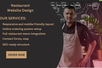 do restaurant website food catering website food cafe website food truck website