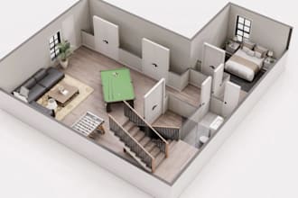 do 2d floor plan and detail working drawing in autocad