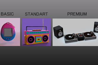 create 3d models of technology objects